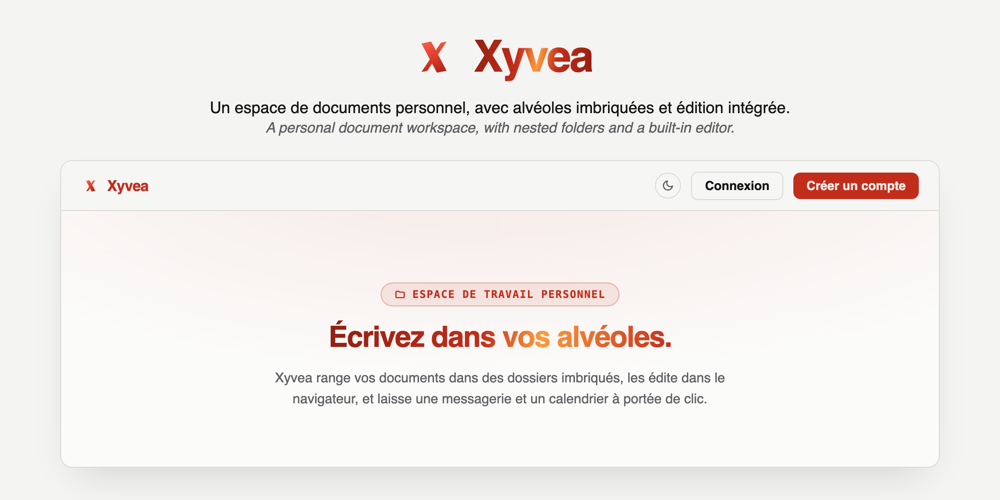 Image du projet Xyvea - Éditeur de texte